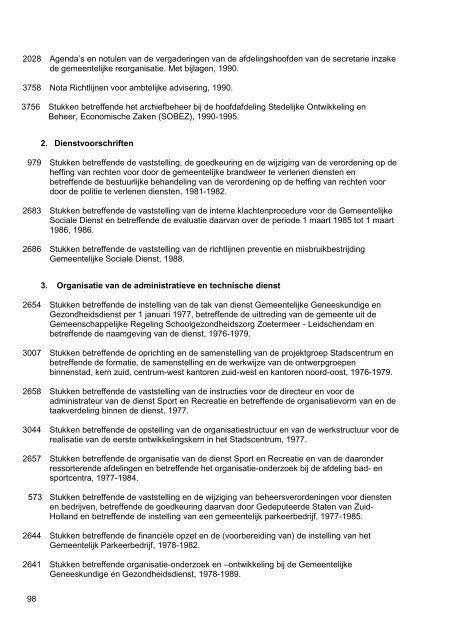 Gemeentebestuur van Zoetermeer, 1976-1990, 130m, inventaris 75