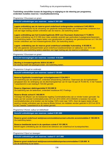 Jaarstukken 2012 - Gemeente Zoetermeer