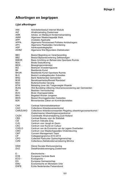 Jaarstukken 2012 - Gemeente Zoetermeer