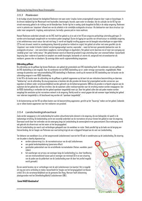 Voorlopig Ontwerp Nieuwe Driemanspolder - Gemeente Zoetermeer