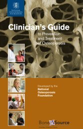 Clinician's Guide to Prevention and Treatment of Osteoporosis