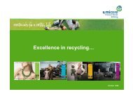 Excellence in recycling