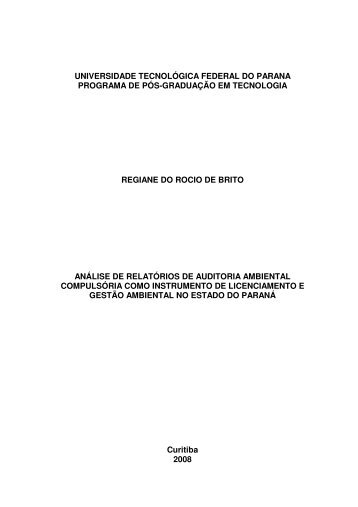 universidade tecnolÃ³gica federal do parana programa de ... - UTFPR