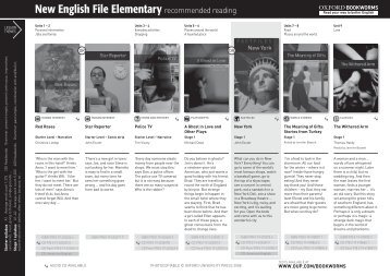 New English File Elementary recommended reading