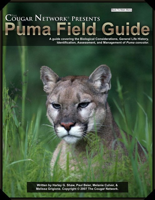 puma field guide - The Cougar Network