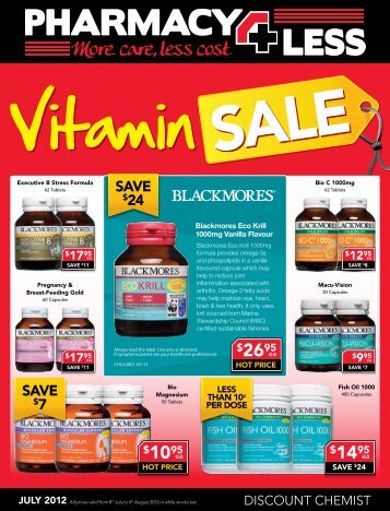 July Vitamin 2013 Catalogue.pdf - Pharmacy 4 Less