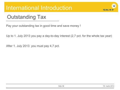 Tax issues for foreigners at DTU