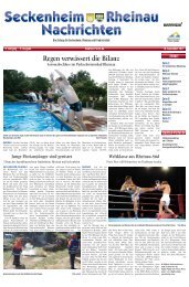 Seckenheim-Rheinau Nachrichten Ausgabe 9 - Stadtteil-Portal ...