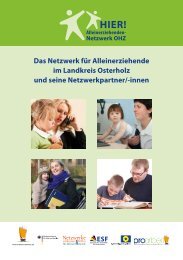 Broschüre Alleinerziehenden Netzwerk - Haus der Kulturen in OHZ