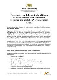 Merkblatt Infektionsschutz Vereinsfeste