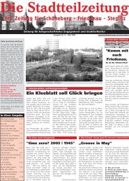 Ihre Zeitung fÃ¼r SchÃ¶neberg - Friedenau - Steglitz - Stadtteilzeitung