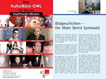 Bildgeschichten – Der Maler Bernd Spriewald - Stadttheater Minden