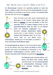 Der Mond verursacht Ebbe und Flut - Sternenturm Judenburg