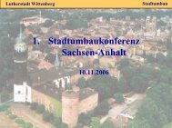 Lutherstadt Wittenberg - Stadtumbau Sachsen-Anhalt