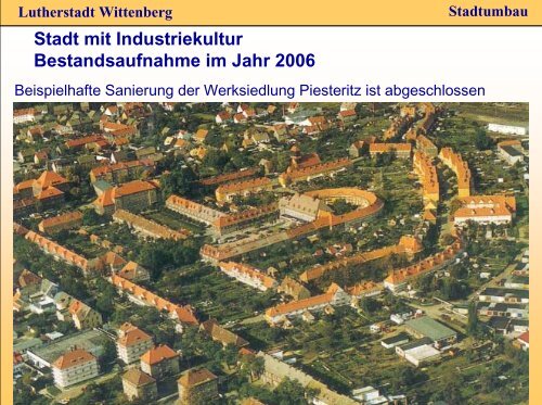 Lutherstadt Wittenberg - Stadtumbau Sachsen-Anhalt