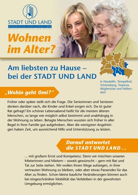 Wohnen im Alter? - Stadt und Land