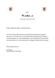 W.echo ((((( - Stadtverband der BÃ¼rger
