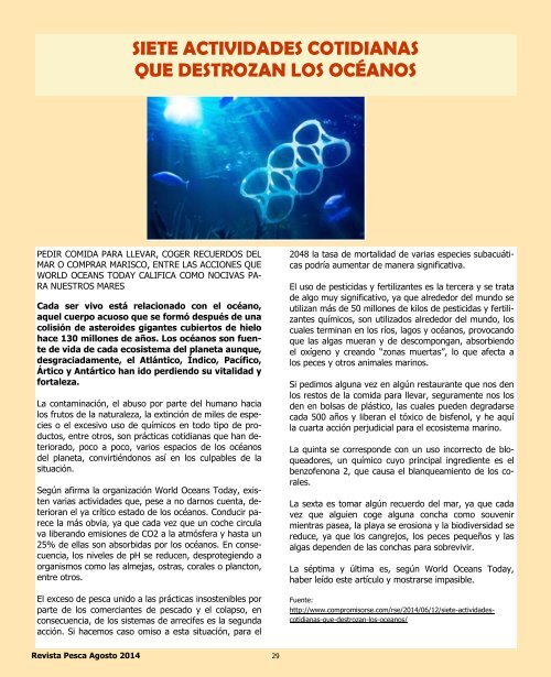 Revista Pesca Agosto 2014