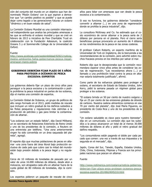 Revista Pesca Agosto 2014