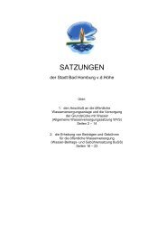 SATZUNGEN - Stadtwerke Bad Homburg