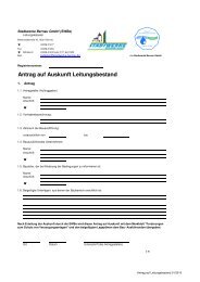 Antrag Leitungsauskunft - Stadtwerke Bernau