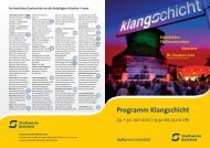 Programm Klangschicht - Stadtwerke Bielefeld