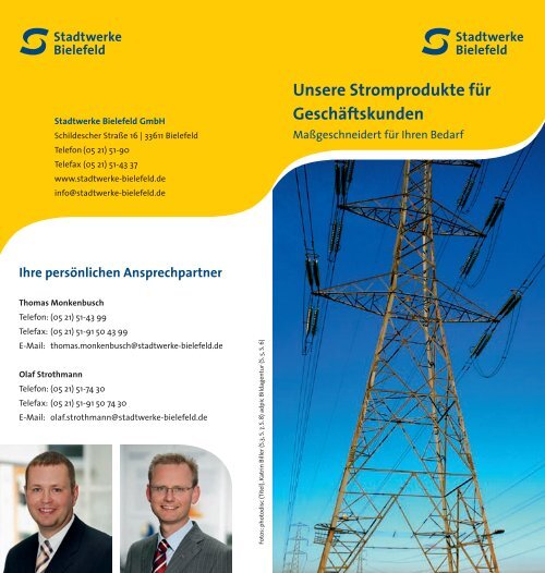 Unsere Stromprodukte fÃ¼r GeschÃ¤ftskunden - Stadtwerke Bielefeld
