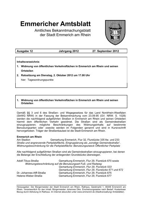 Emmericher Amtsblatt