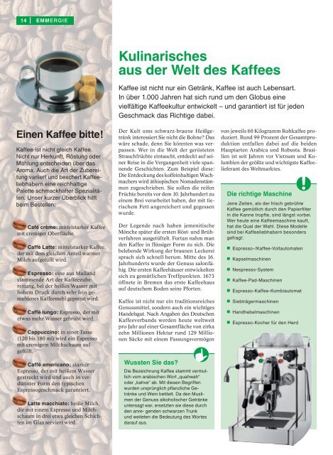 EMMERGIE Kundenmagazin der Stadtwerke Emmerich GmbH 1/2012