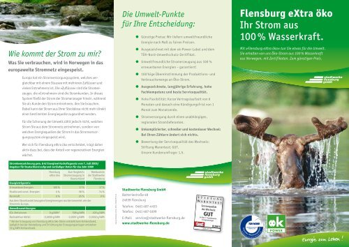 Download Flyer eXtra öko - Stadtwerke Flensburg