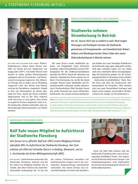 FEZ 2013/03 (PDF) - Stadtwerke Flensburg