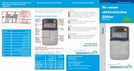 Kurzanleitung fÃ¼r den neuen elektronischen ZÃ¤hler: Elster AS1440