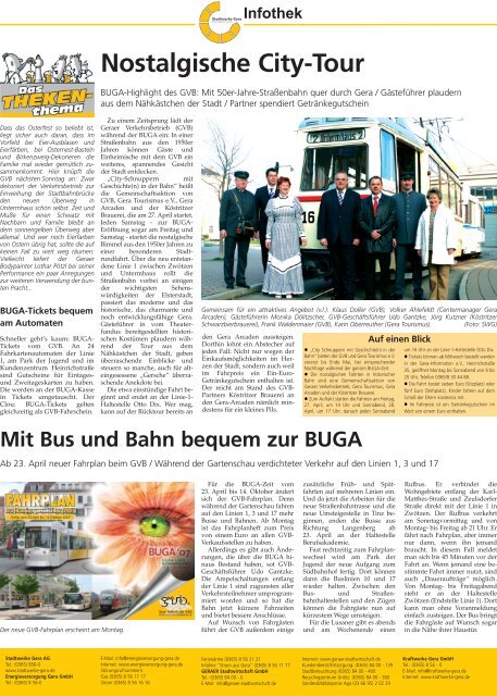 Ausgabe: 15. KW - 2007 - Stadtwerke Gera
