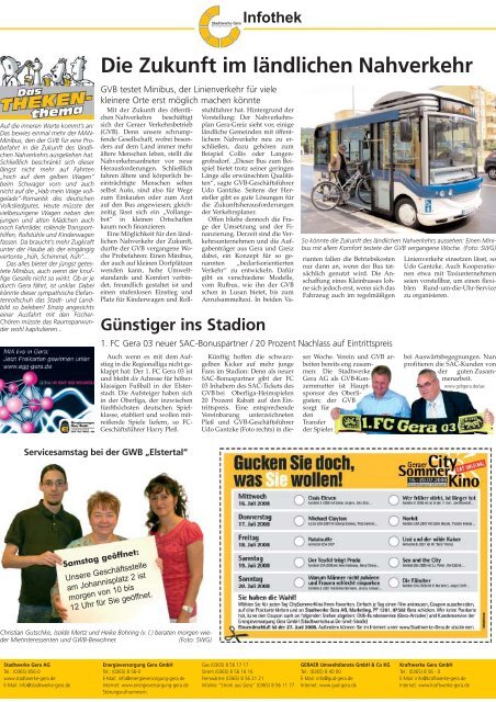 Ausgabe: 25. KW - 2008 - Stadtwerke Gera