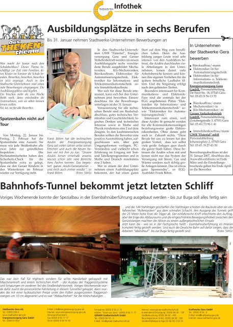 Ausgabe: 3. KW - 2007 - Stadtwerke Gera