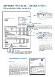 Ihre neue Rechnung â einfach erklÃ¤rt! - Stadtwerke GlÃ¼ckstadt GmbH