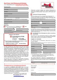 AUFTRAG ZUR ERDGASLIEFERUNG - Stadtwerke Gotha