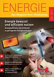 Energie bewusst und effizient nutzen - Stadtwerke Gotha