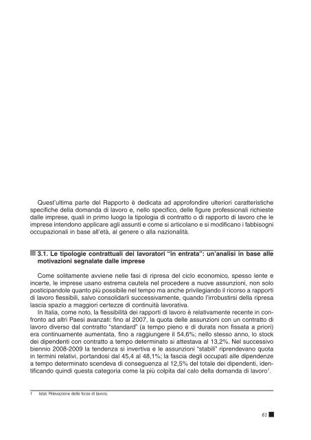 Il monitoraggio dei fabbisogni professionali delle ... - ClicLavoro