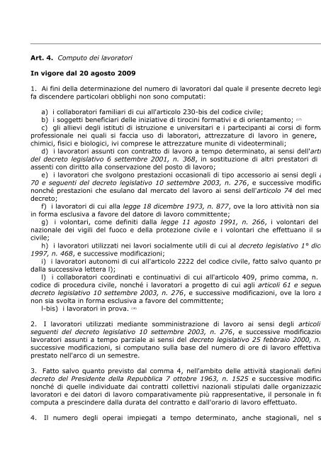 D.Lgs. 9 aprile 2008, n. 81 (1). Attuazione dell'articolo 1 ... - ClicLavoro