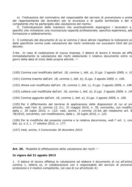 D.Lgs. 9 aprile 2008, n. 81 (1). Attuazione dell'articolo 1 ... - ClicLavoro