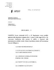 Circolare INPDAP n. 57/1997 - Comune di Mondolfo