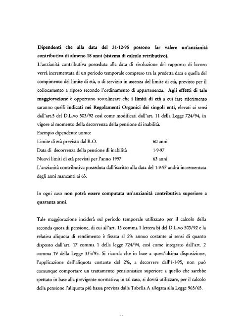 Circolare INPDAP n. 57/1997 - Comune di Mondolfo