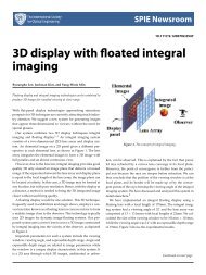 3D display with floated integral imaging - DOPS - Danish Optical ...