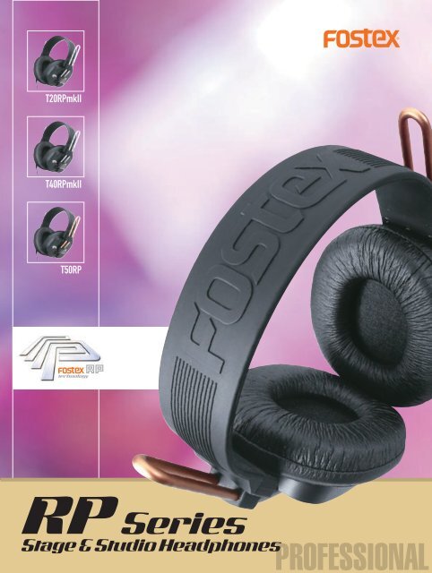 RP Headphones Brochure - Fostex