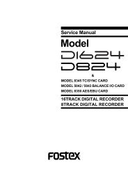 FOSTEX A-8 SERVICE MANUAL Pdf Download