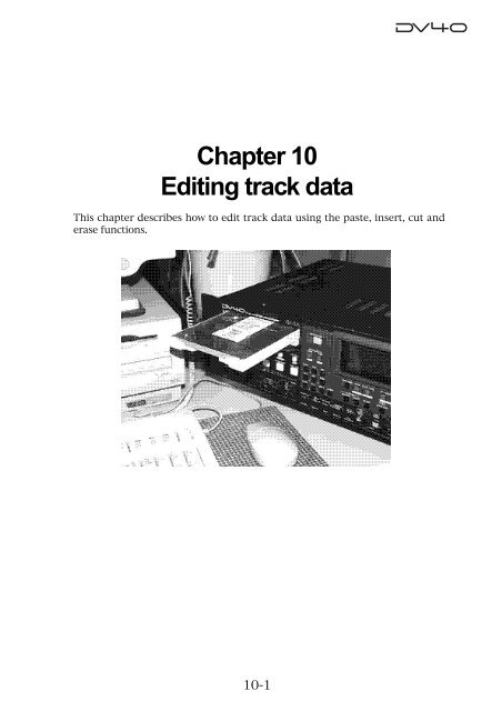 audio file in the INSERT mode - Fostex