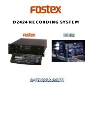 D2424 RECORDING SYSTEM - Fostex