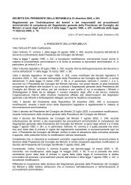 decreto del presidente della repubblica 23 - Governo Italiano