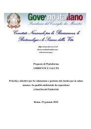 AMBIENTE E SALUTE - Governo Italiano